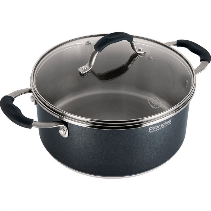 Кастрюля с крышкой RONDELL STERN 24 см, 4,7 л RDS-019