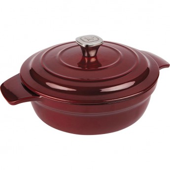 Сотейник с крышкой RONDELL NOBLE RED 30 см